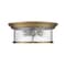 Z-Lite Sonna 3 Light Flush Mount, Heritage Brass And Clear Seedy 727F16-HBR - alternate 3